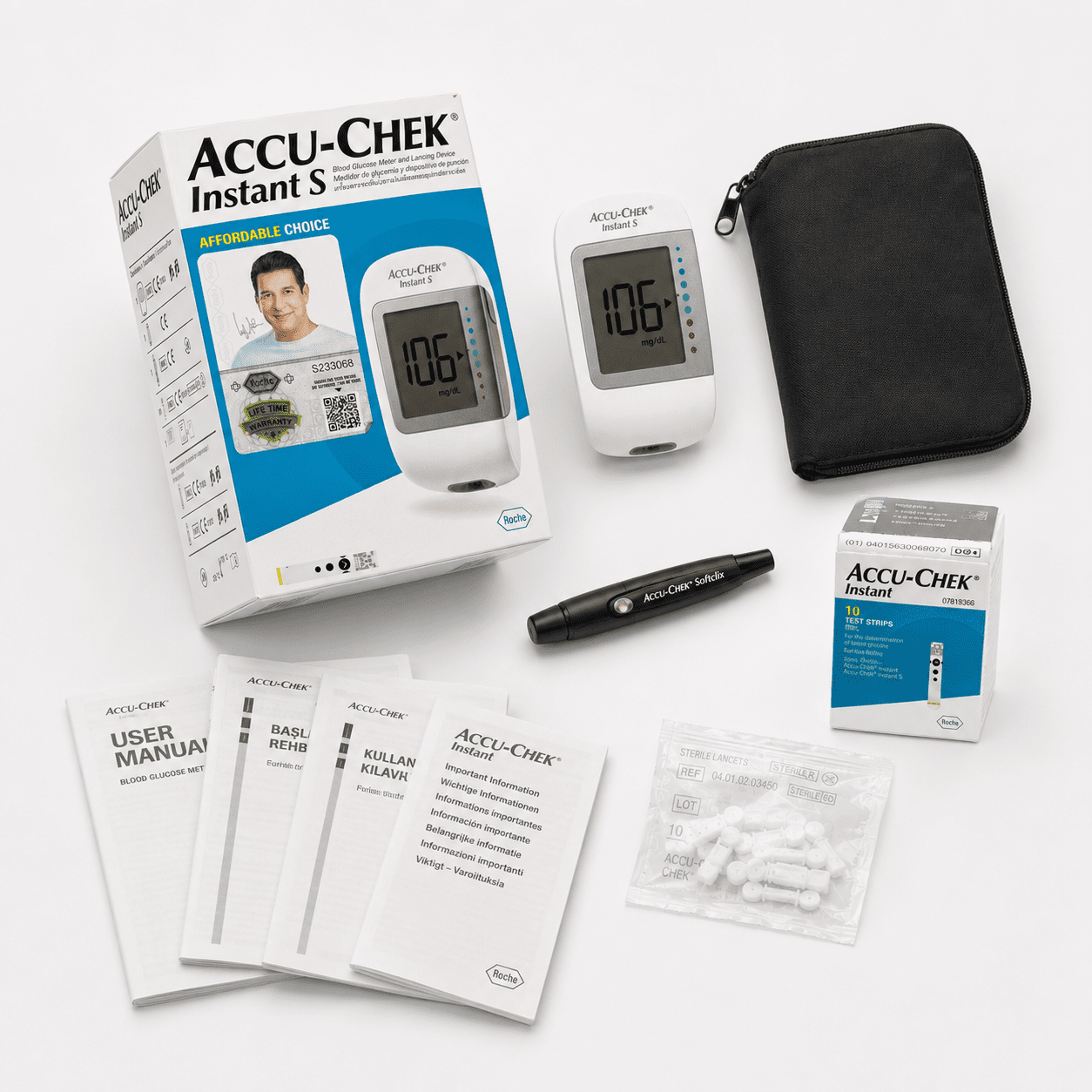 Accu-Chek Instant blood glucose monitor kit available at Pak Care Surgicals