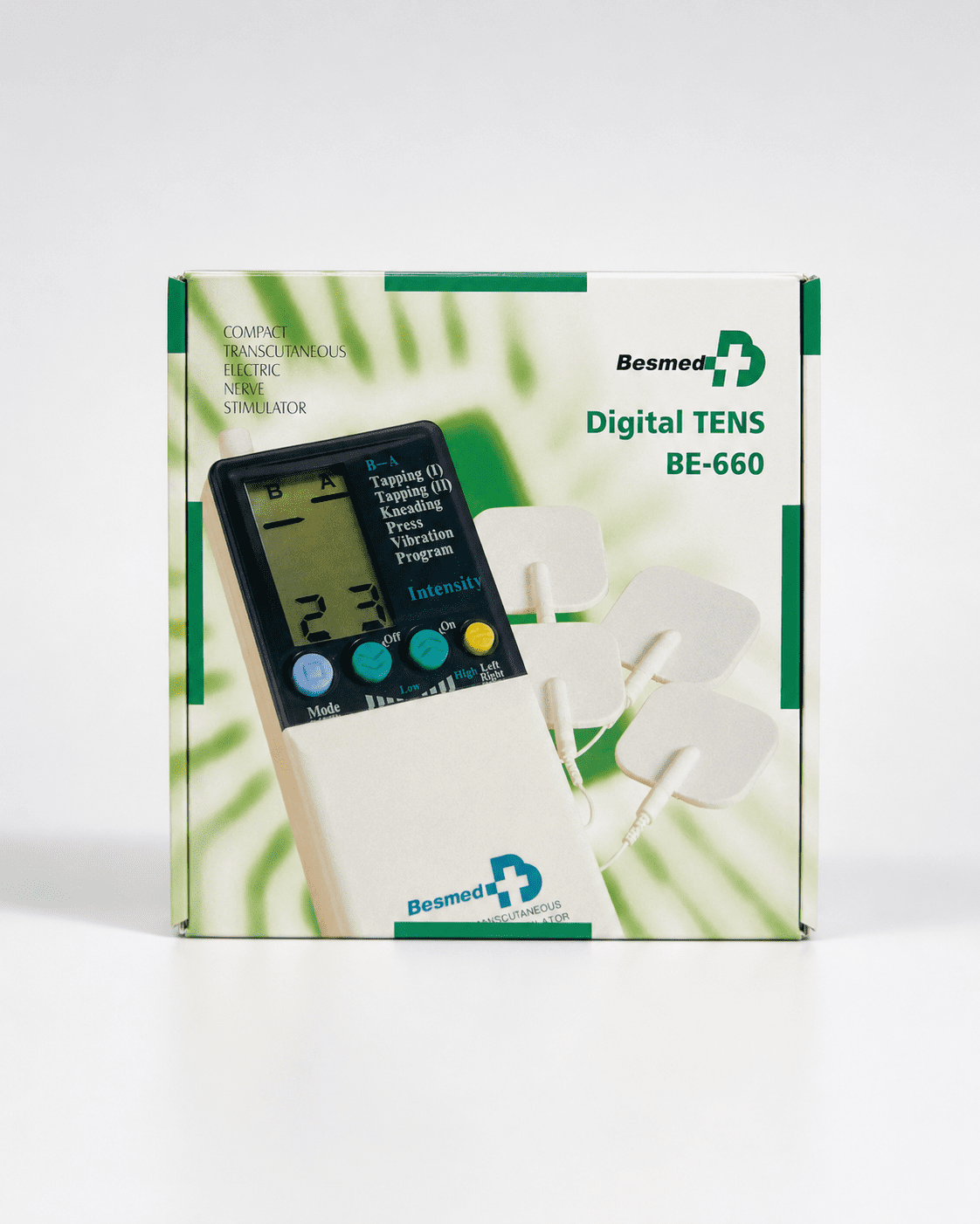Besmed Digital TENS BE-660 kit contents available at Pak Care Surgicals