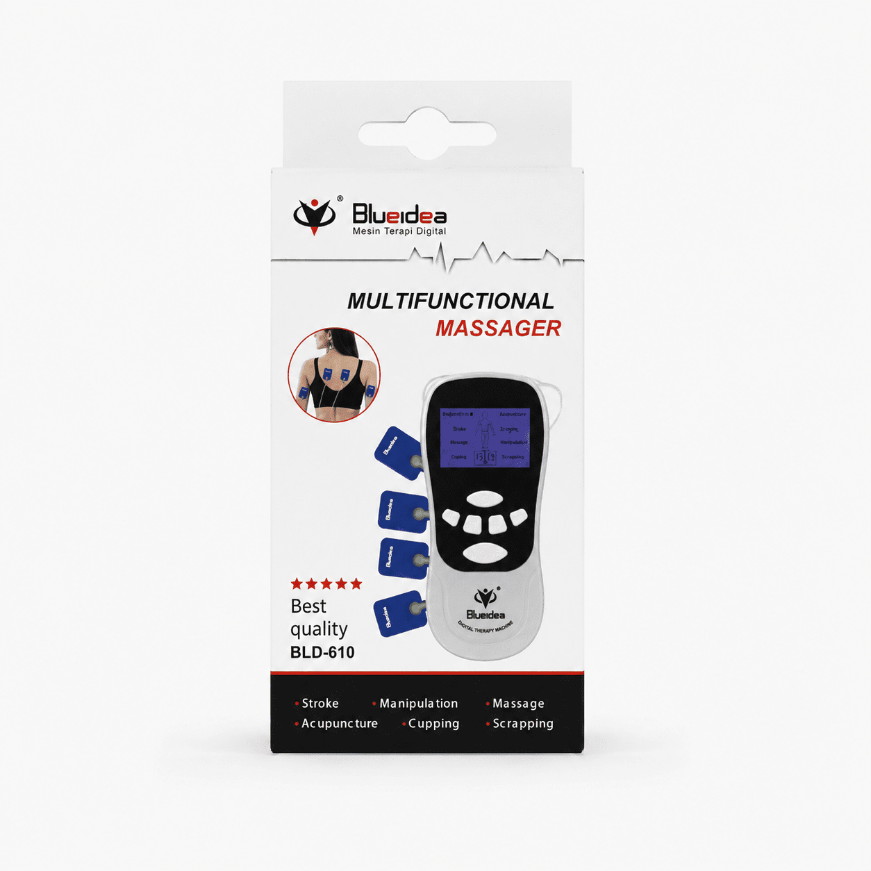 Blueidea Multifunctional Massager BLD-610 front box image