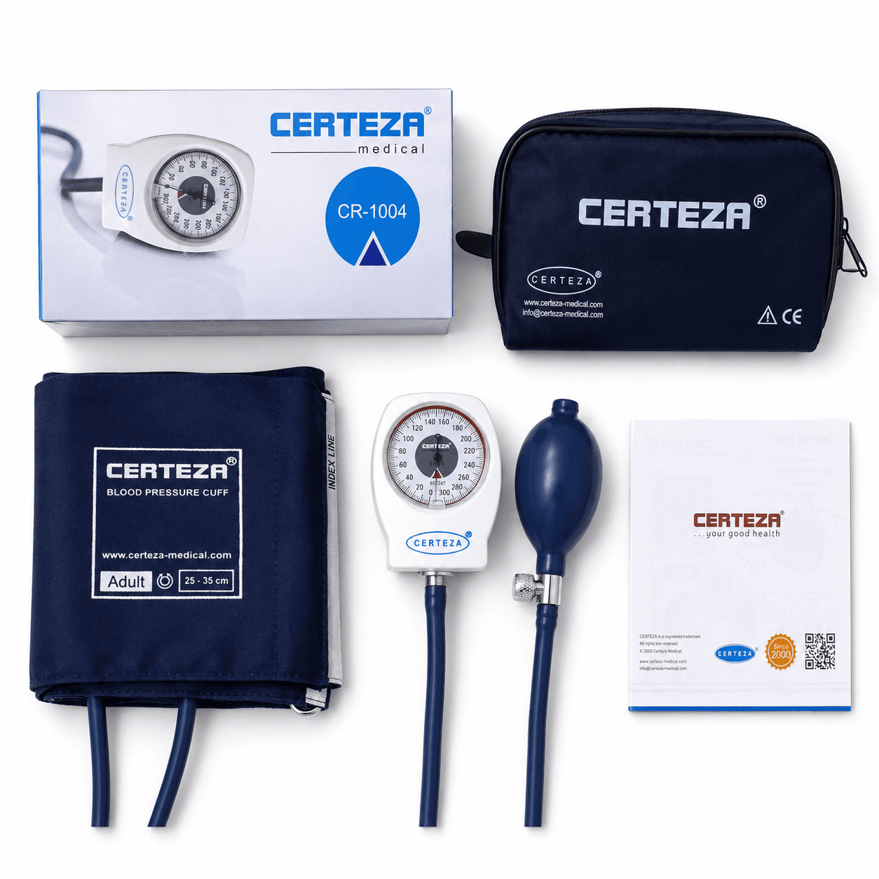 Certeza Aneroid Sphygmomanometer CR-1004 full set