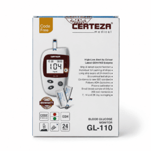 Certeza Blood Glucose Monitor GL-110 front box image
