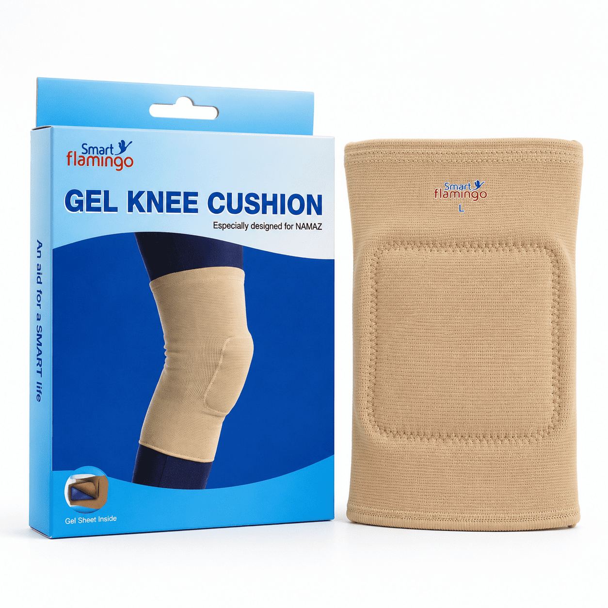 Smart Flamingo gel knee cushion product view available at Pak Care Surgicals