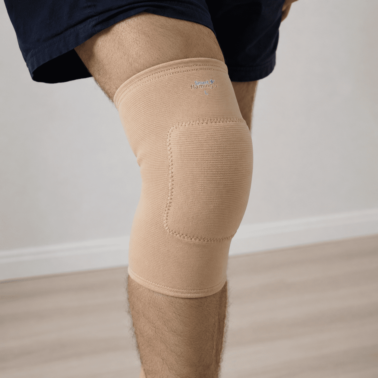 Smart Flamingo gel knee cushion side view available at Pak Care Surgicals