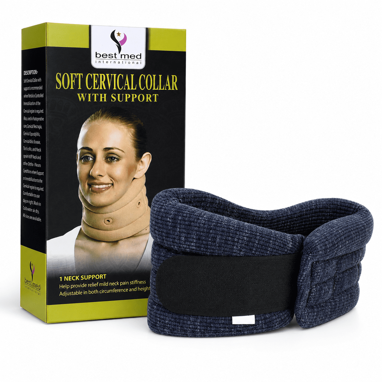 Best Med Soft Cervical Collar With Support - Image 2