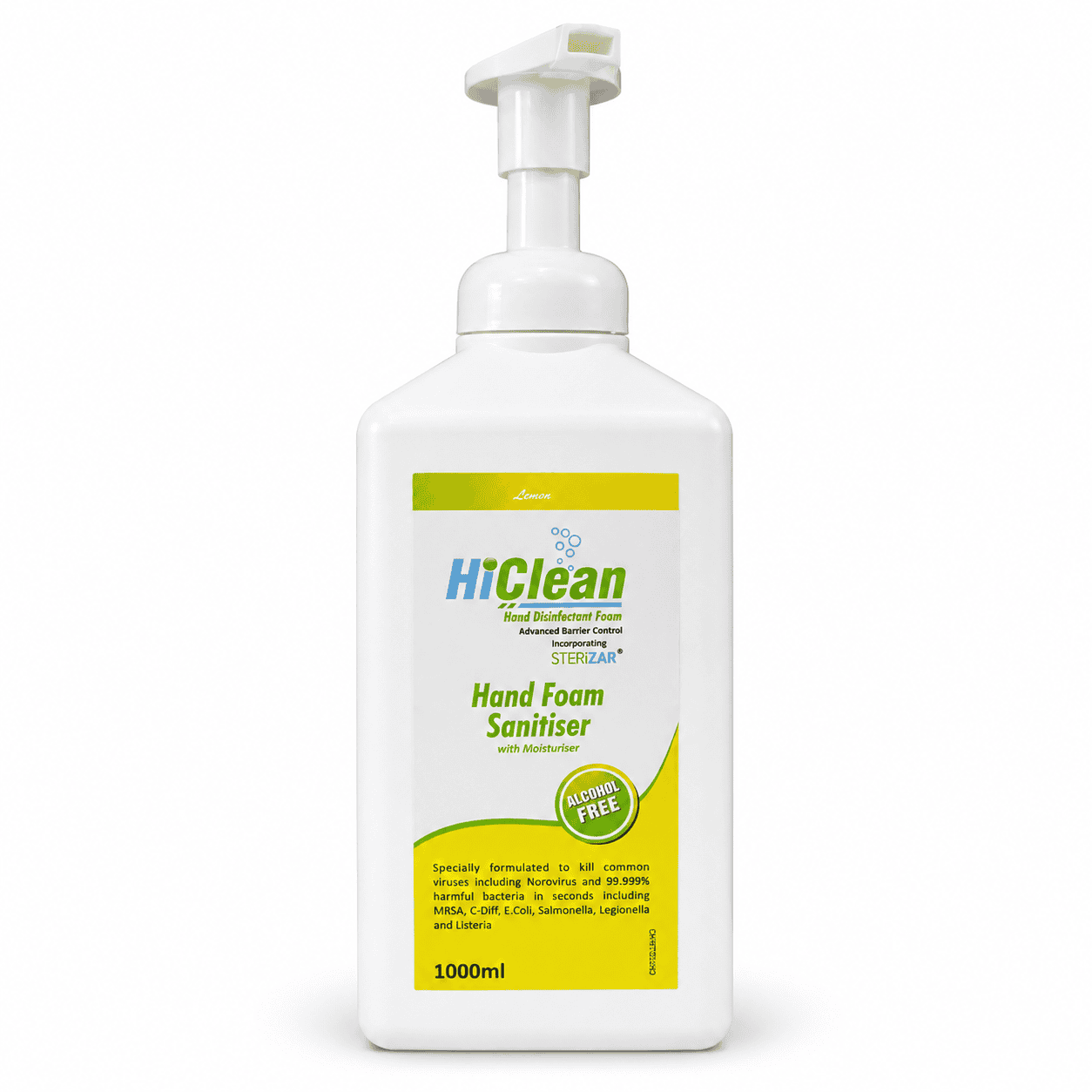 HiClean Hand Foam Sanitiser 1000ml – Lemon