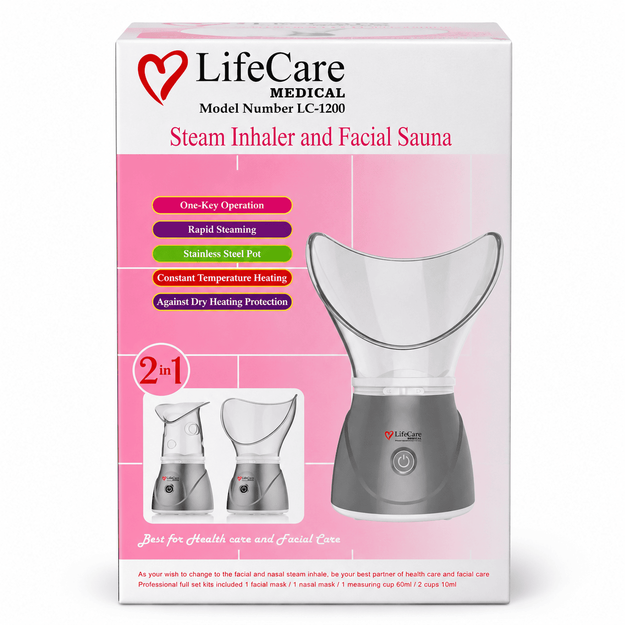 LIFECARE LC 1200 Facial Sauna Steamer