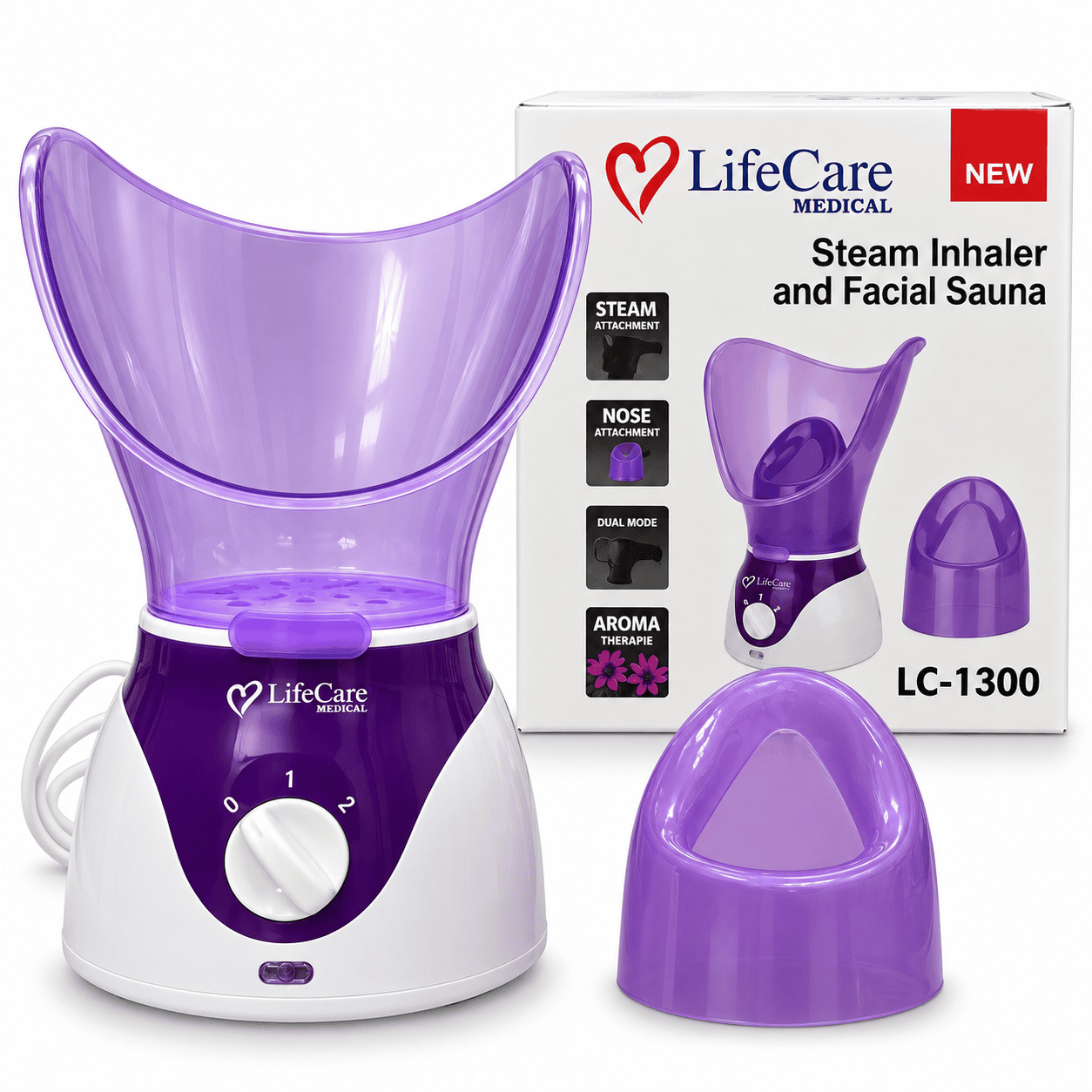 Steam Inhaler & Facial Sauna LifeCare LC-1300 - Image 3