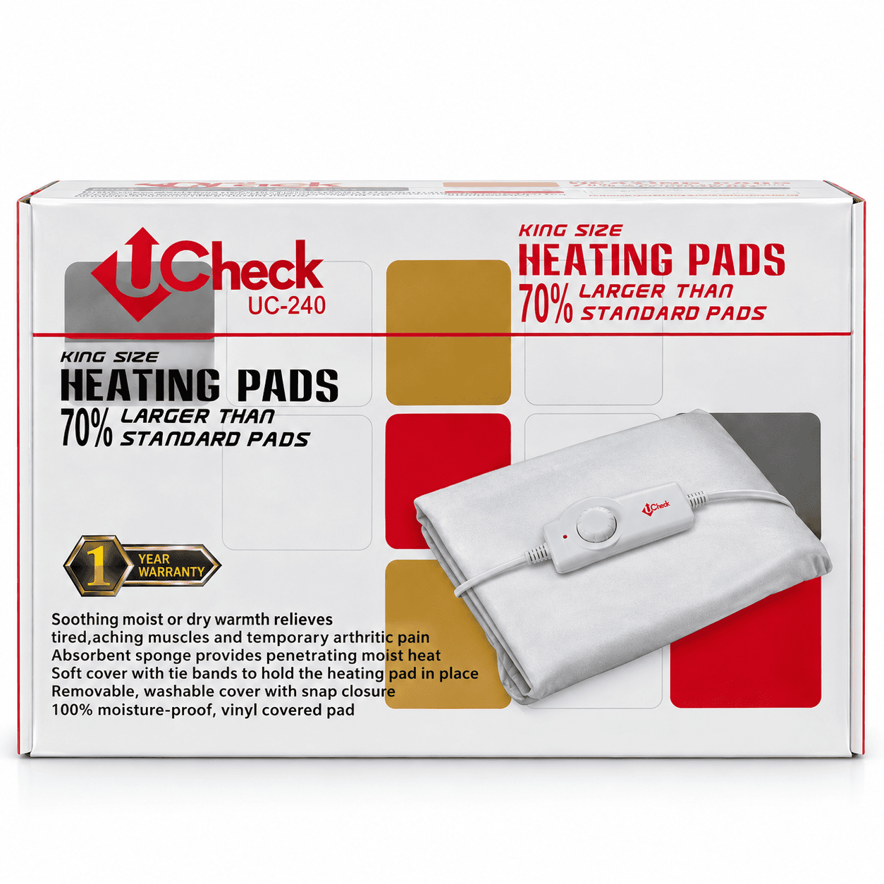 UCheck UC-240 King Size Electric Heating Pad
